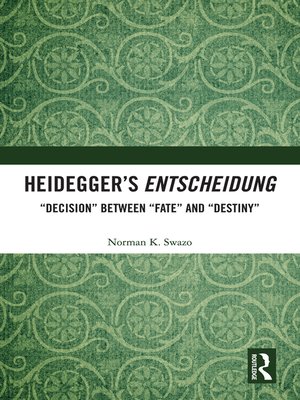 cover image of Heidegger's Entscheidung